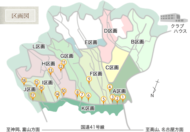 別荘地区画図マップ
